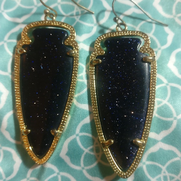 SOLD ON EBAY Rare Navy Kendra Scott Skylar Arrow - Picture 6 of 7